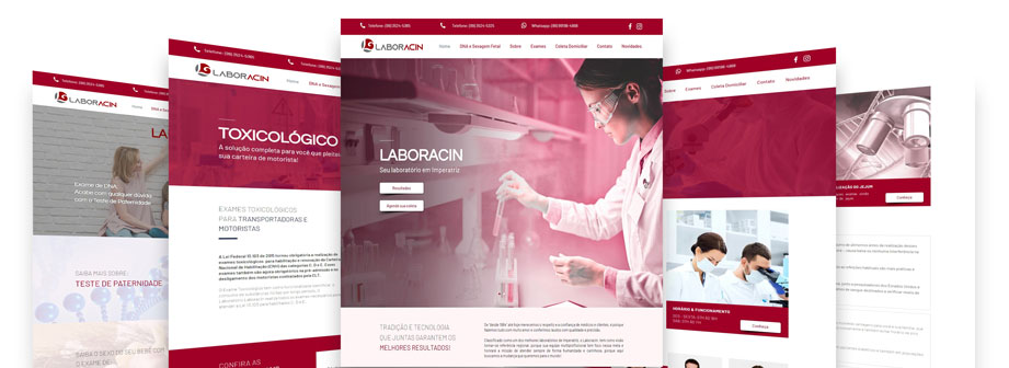 site para laboratório